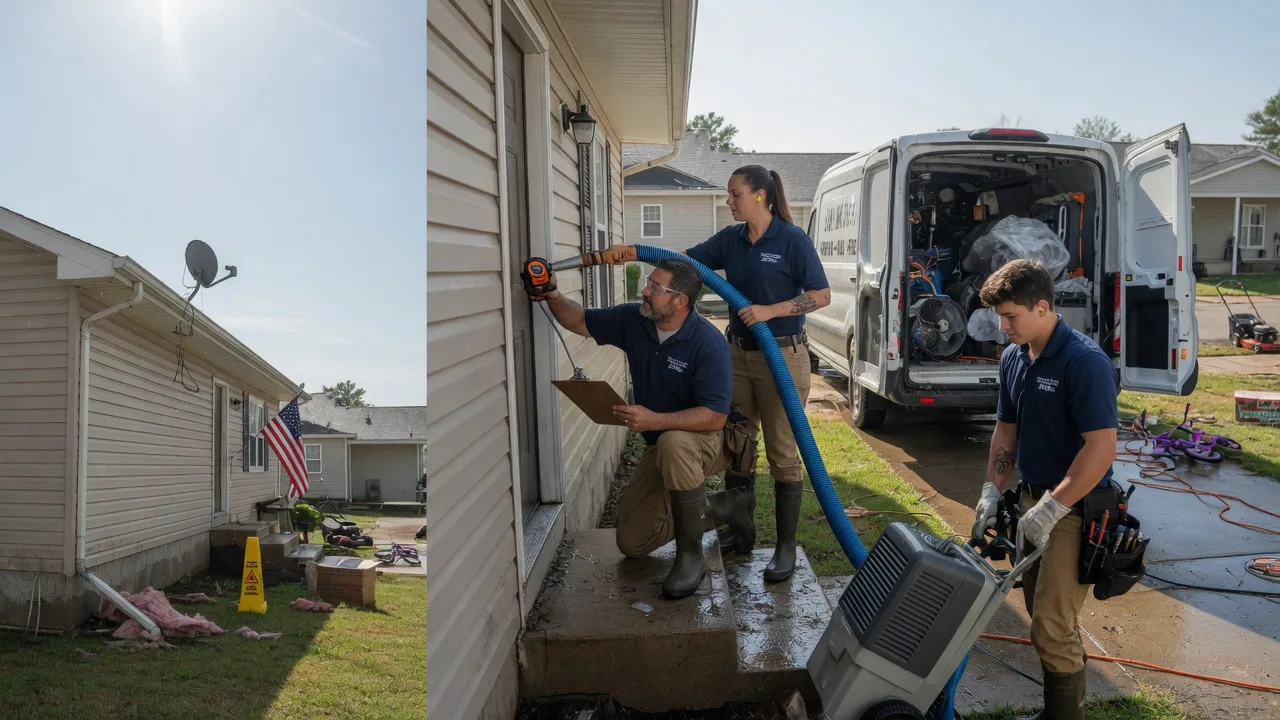 Ceiling Water Damage Restoration in Marshall, AR near me
